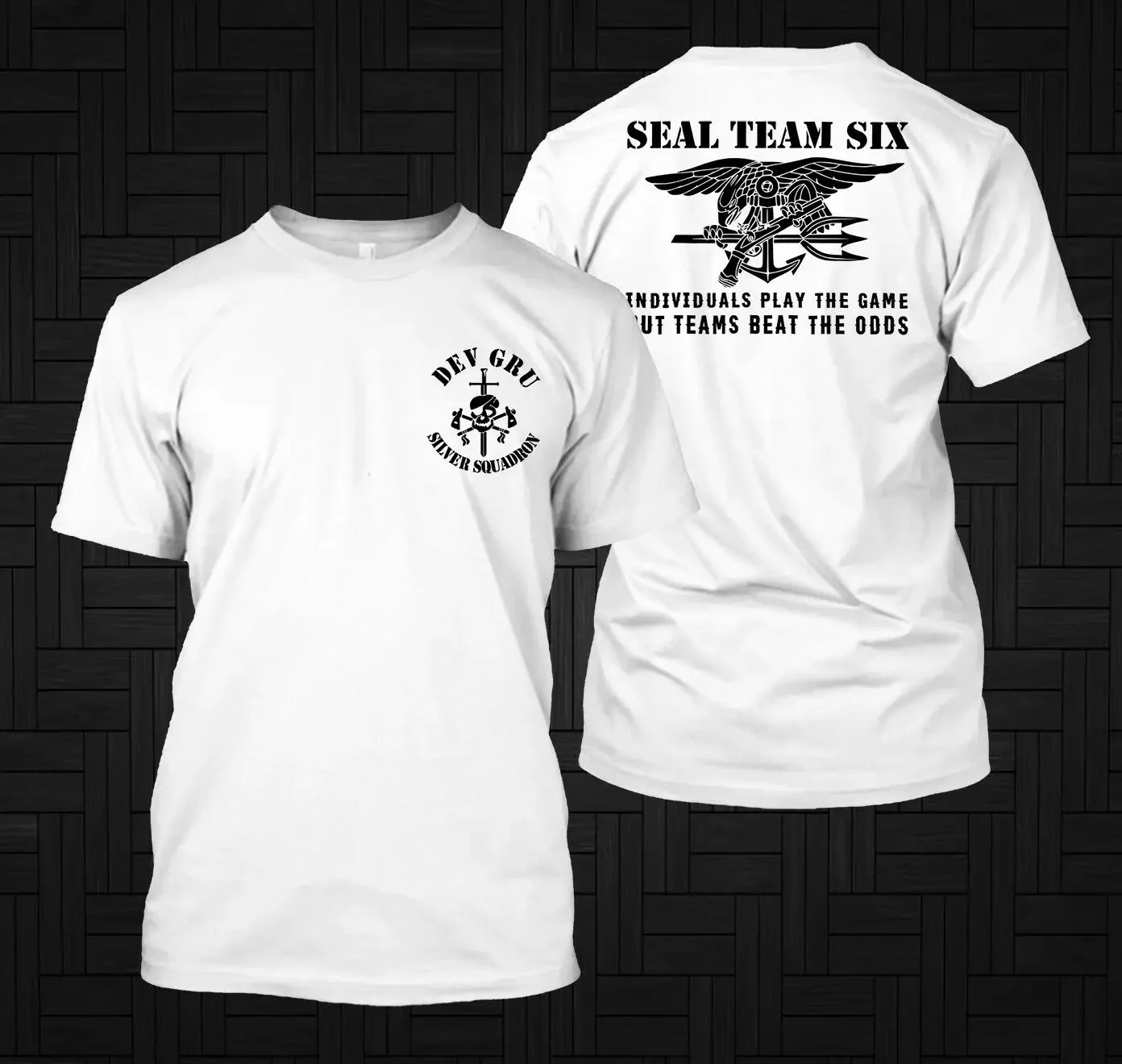 Elite Silver Squadron Cotton T-Shirt – Men's Short Sleeve Summer Tee
