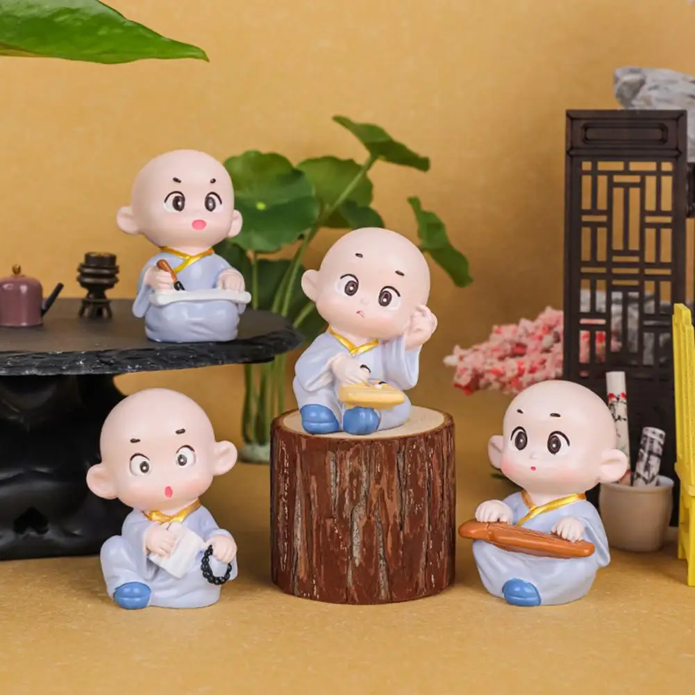 Scultura Decorativa Del Monaco Della Resina Sculture Colorate Del Monaco Della Resina Per La Decorazione Dell'Automobile Domestica Simpatiche Statue D