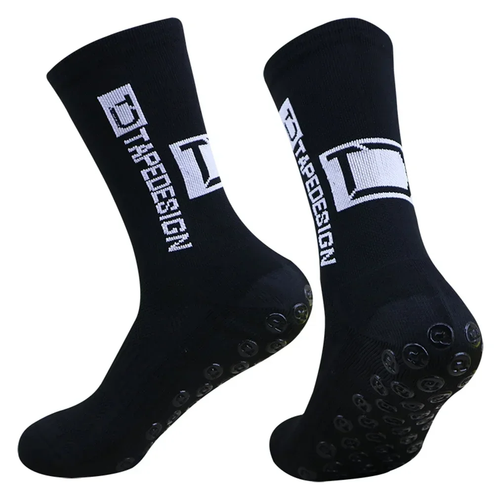 Men's Non-Slip Grip Athletic Socks - Ideal for Soccer, Football, Basketball & Cycling