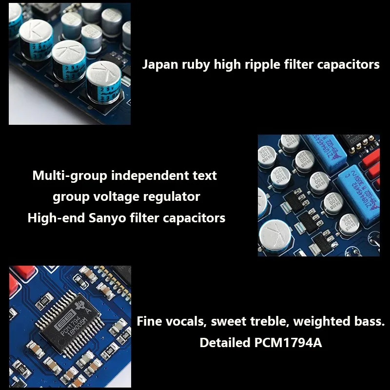 Audiophile Digital Audio Decoder PCM1794 DAC QCC3084 Bluetooth 5.4 HIFI Lossless Audio Receiver Digital Optical Coaxial Input