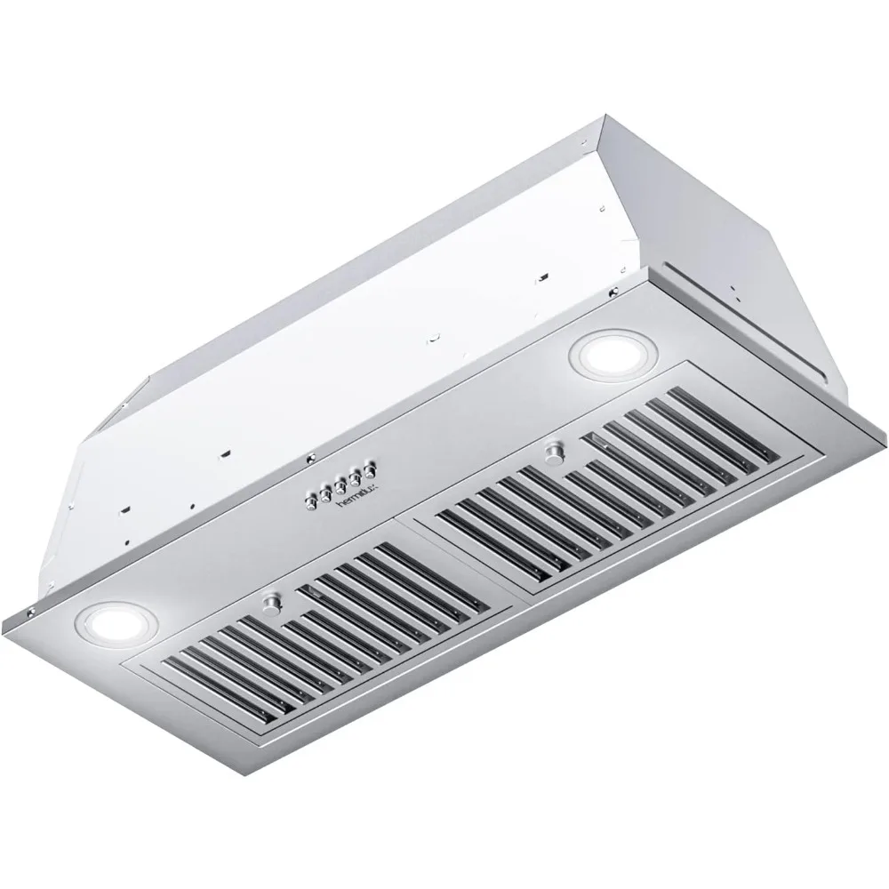 30 inch Built-in/Insert Range Hood, 600 CFM 3 Speed Vent Hood, Ducted/Ductless Convertible, Stainless Steel Range Hoods