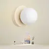 Nordic LED Glass Wall Lamp Minimalist G9 Base Orb Sconce For Bedroom Study Hallway Staircase Aisle Entrance Lighting Fixtures 2