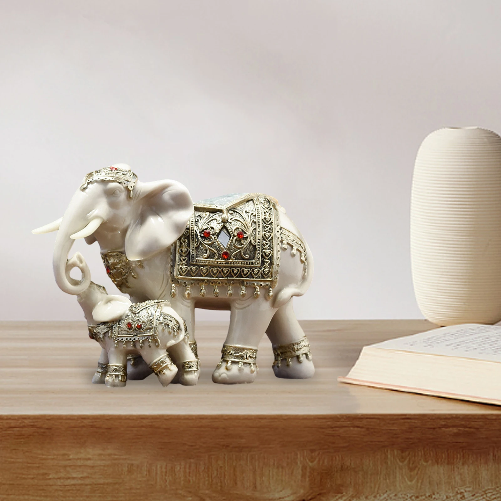 🐘 Elephant Love Sculpture – 3D Printable Romantic Elephants with Heart  Trunks STL・ STL File for 3D printing・Cults, image size:1600x1600