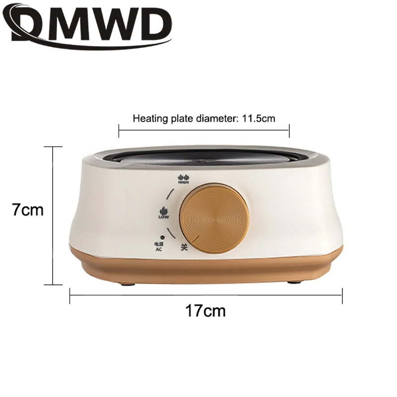 DMWD Mini Electric Stove Water Boiler Cooking Plate 500W Tea Pot Multifunctional Coffee Tea Heater Warmer Heating Furnace 220V
