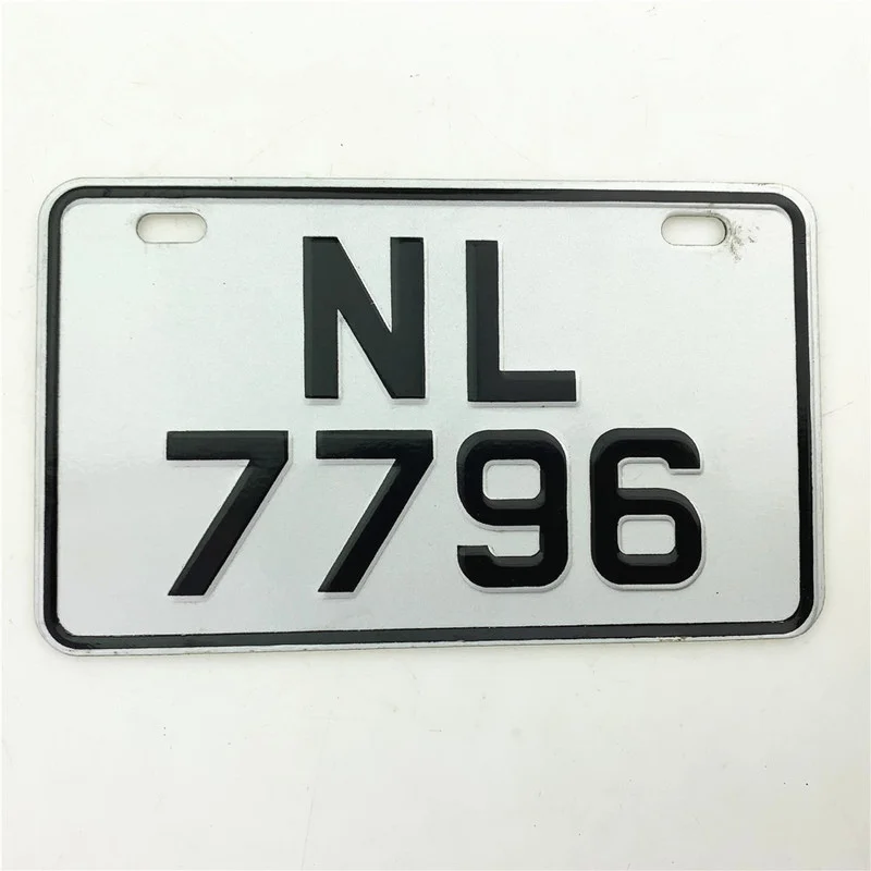 Starpad For Motorcycle Electric Car Personality Aluminum Alloy License