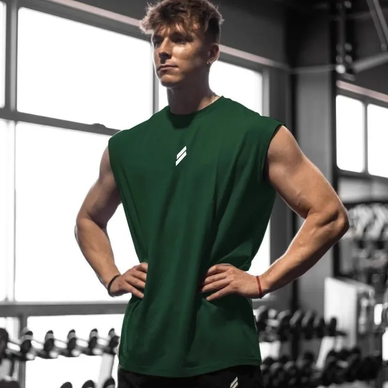 Camiseta deportiva sin mangas para hombre,…