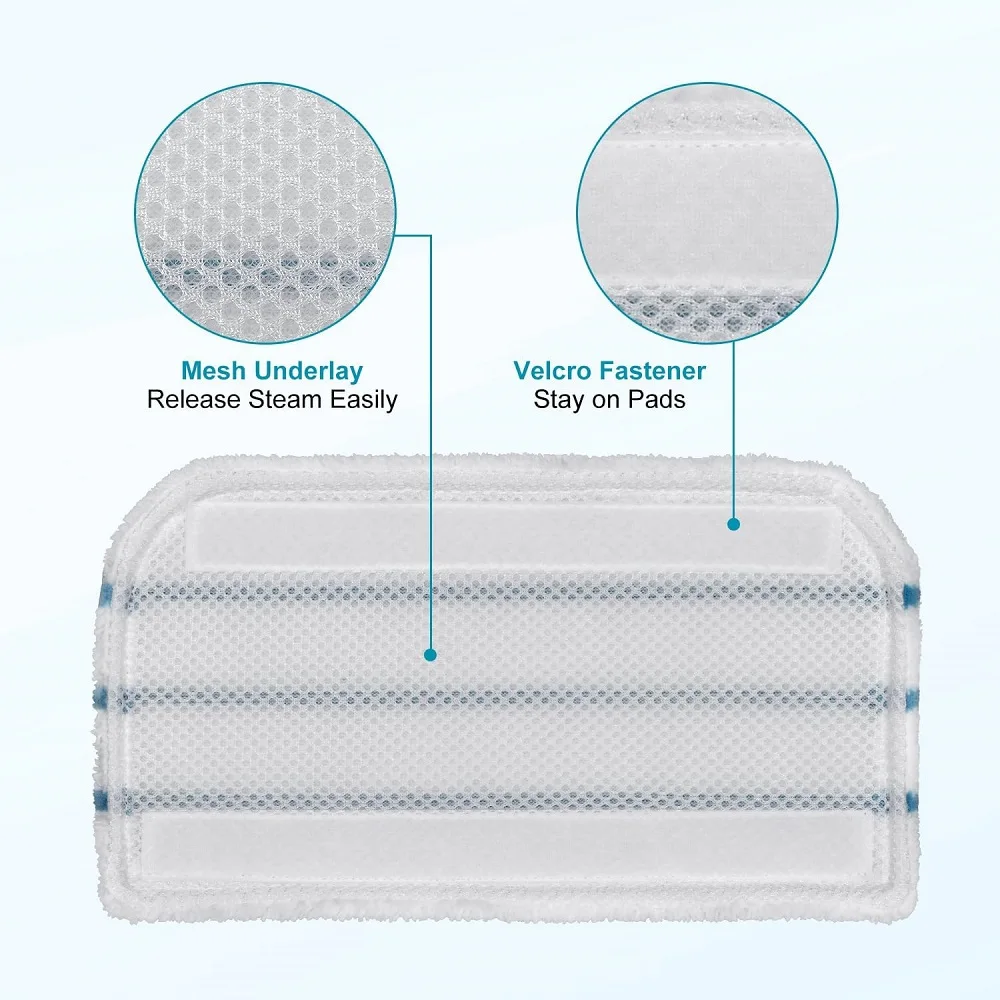 Premium Microfiber Floor Washer Pads - High-Performance Dust and Dirt Cleaning Cloths for Steam Mops (1 or 2 Pack)