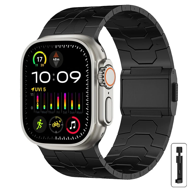 Titanium Color Stainless Steel Strap - Ultra 4 Metal Band