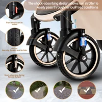 Poussette bébé 3 en 1, facile à plier, multifonctionnelle, voyage, Portable, siège de sécurité, cadre en aluminium Standard ue 8