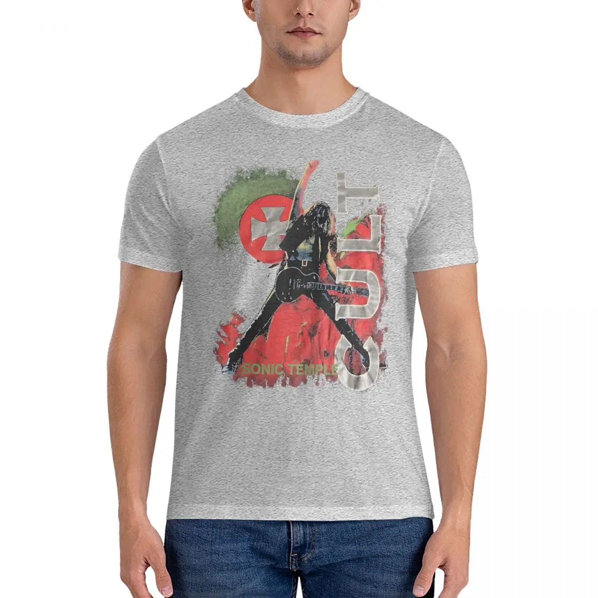 Camisetas de Sonic Temple Cult para hombre, camisetas divertidas RHCP 100 % algodón, camiseta de manga corta con cuello redondo, ropa recién llegada