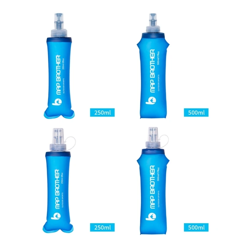 Running Sport  Soft Water Bottle Folding TPU Soft Flask Water Bag for Sports  Running Traveling Hiking Cycling 5