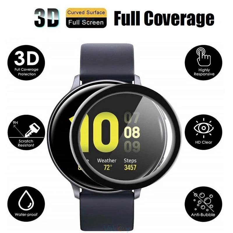 3PCS 3D Curved Screen Protector for Samsung Galaxy Watch 6 Classic 47mm 43mm 40mm 44mm Smartwatch Full Cover Protective Film