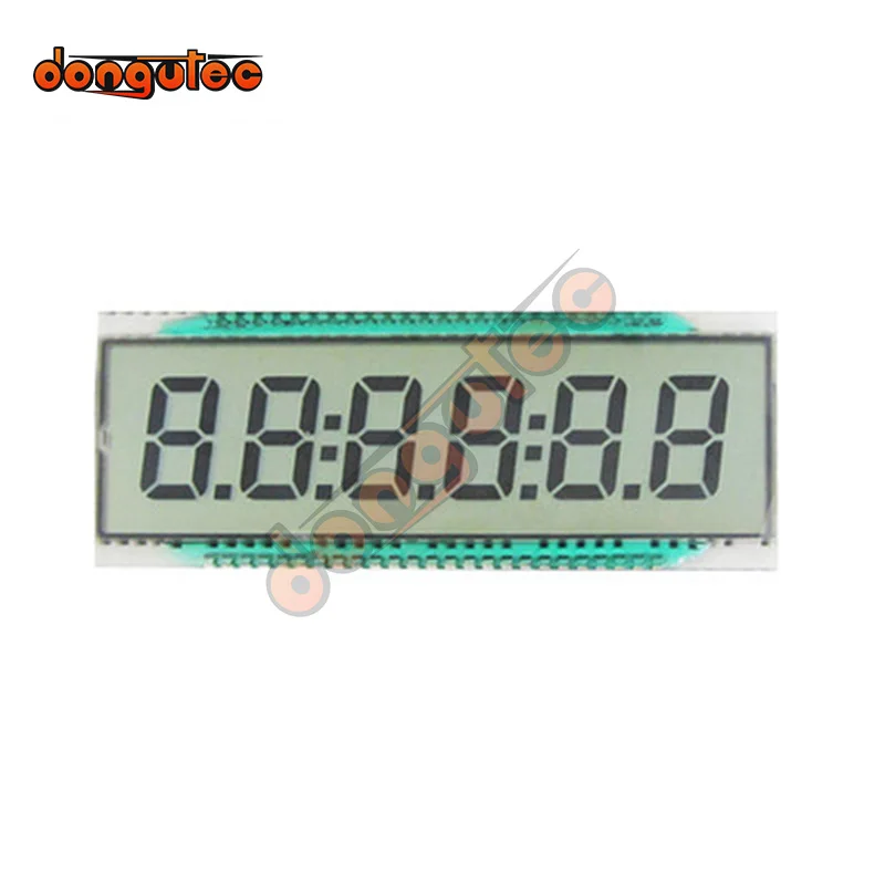50Pin Tn Positive 6-Digits Segment Lcd Panel  No Backlight 5.0V