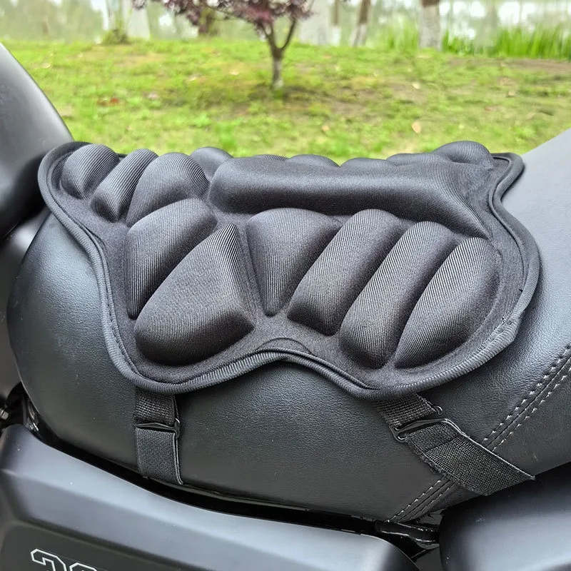 3D Motorcycle Seat Cover Universal Breathable Shock Absorbing Gel Cushion For Motorcycles Electric Bike