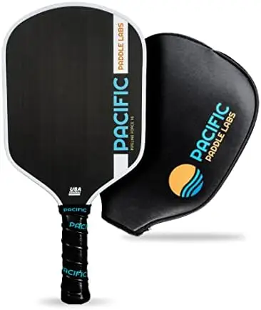 

PADDLE LABS Pipeline Pickleball Paddle, Raw Carbon Fiber, 13MM & 16MM Options, USAPA Approved Pickleball Racket, GrindIT Gri