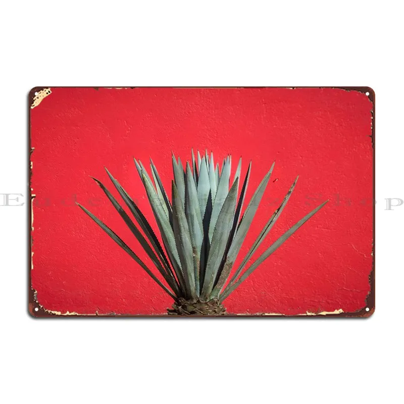 

Металлический плакат Maguey с изображением растений на красном фоне, постер с изображением таблички, Настенный декор, Настенный декор, оловянный плакат с изображением персонажа