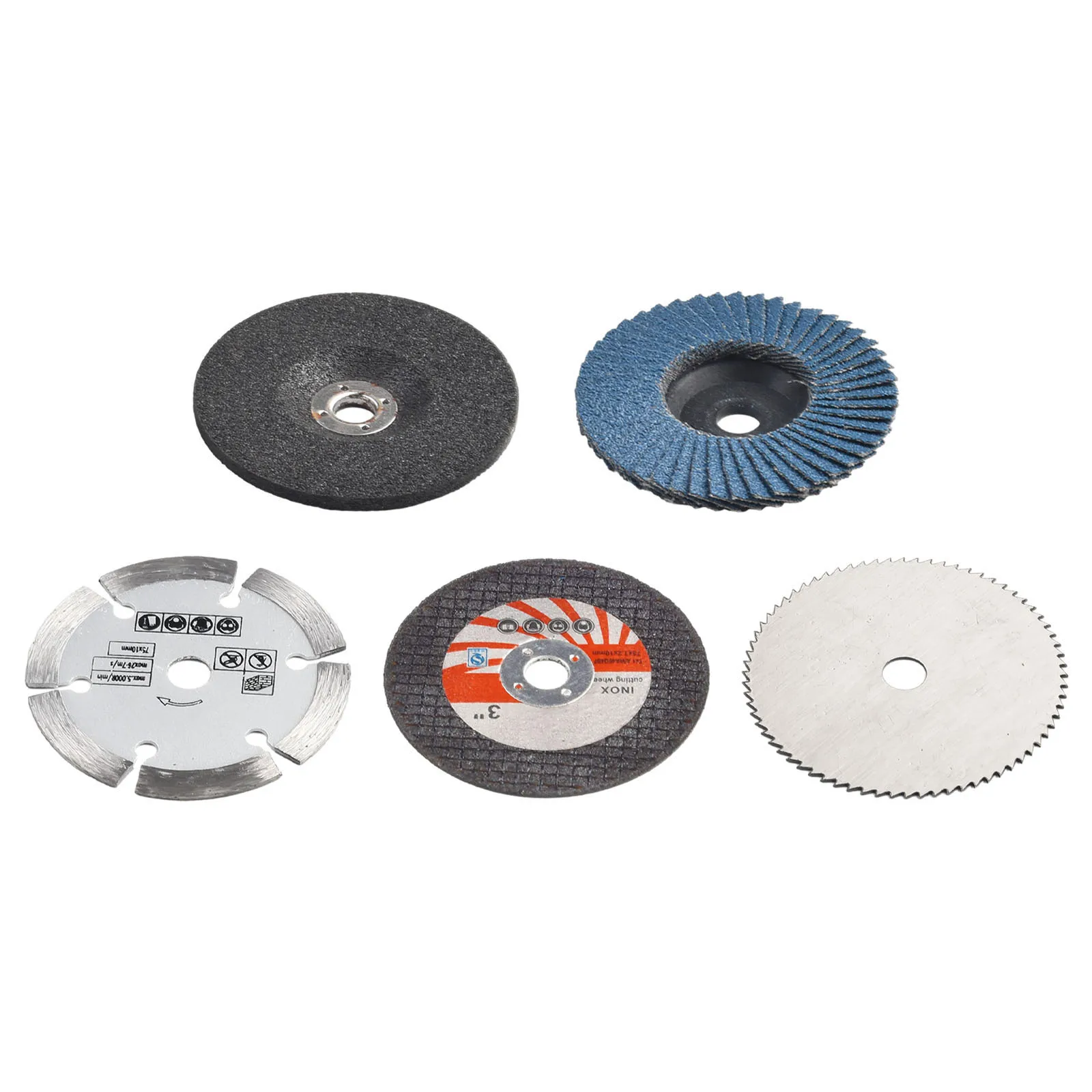 

Миниатюрный режущий диск, твердосплавный полировальный диск 75 мм из быстрорежущей стали для керамической плитки, дерева, стали, детали для угловой шлифовальной машины, 5 шт.
