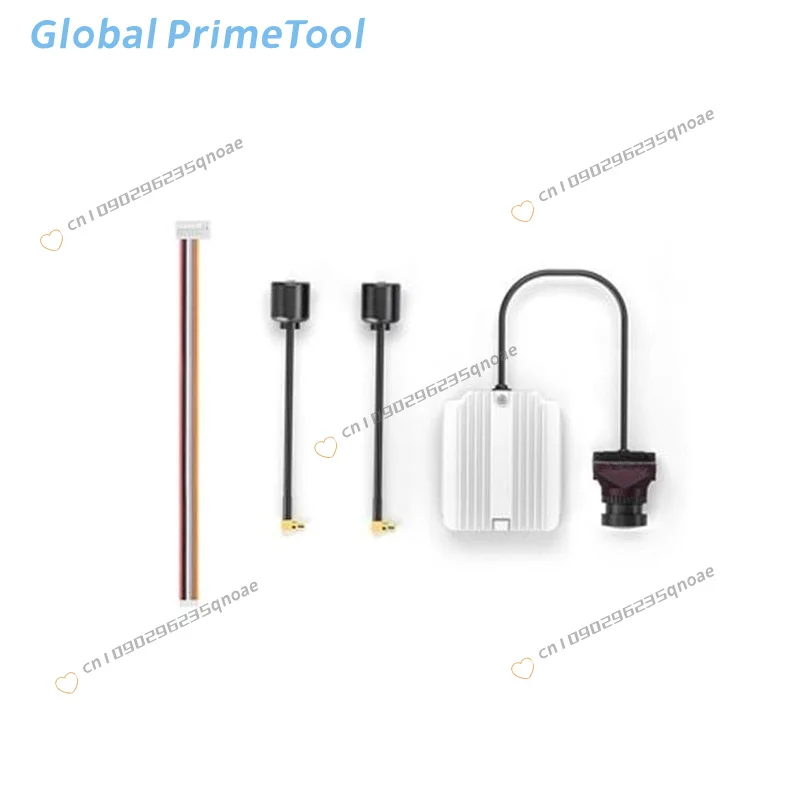 Détail du kit unité air polaire pour Vista et Aurora Snail Sky End, avec étiquette VTX/VRX FPV, sur fond noir.