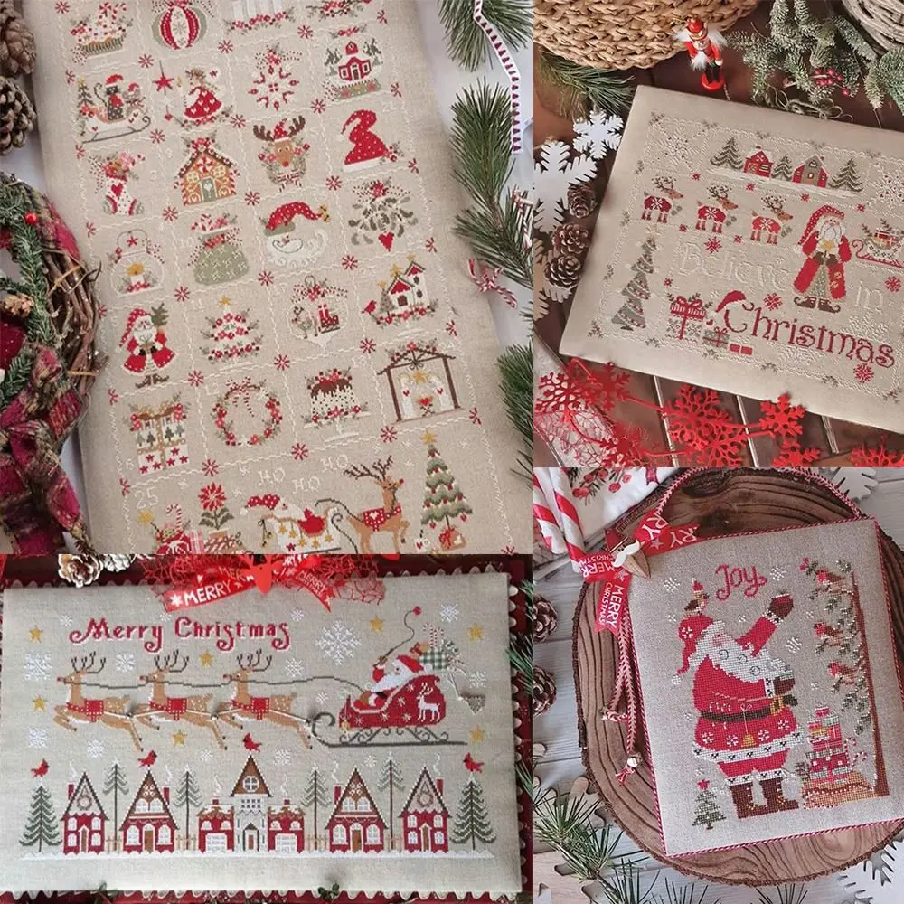 Cross Stitch Set Christmas Cross Stitch Kits Funny Non-finished Products Embroidery Kit Needlework