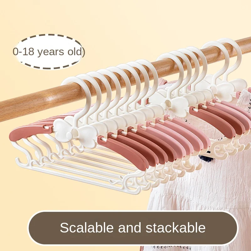 

10 telescopic children's clothes rack drying baby household multifunctional clothes hanger hook children clothes rack