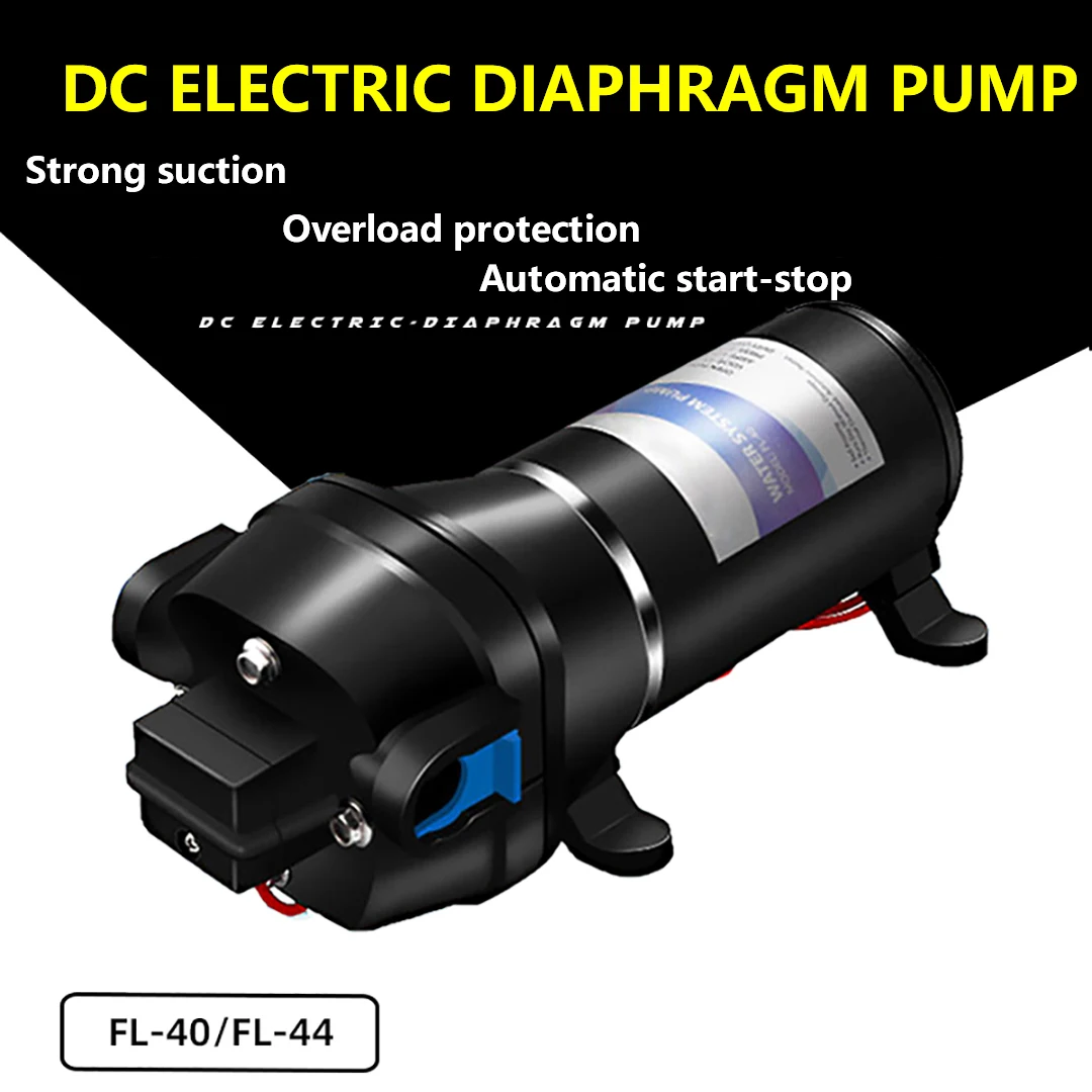 Elétrica Alta Pressão Auto-escorvamento Bomba de Diafragma 17l Alto Fluxo Bombeamento Bomba Uso de Máquina de Enchimento Máquina de Lava-louça Dc12v 24v