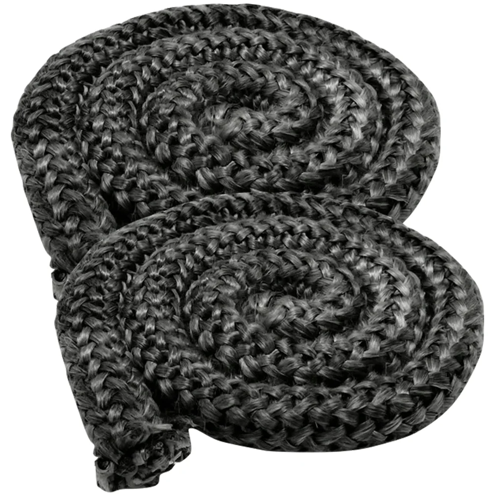 

2 шт. Стекловолоконная прокладка, огнестойкая веревка для дровяной плиты, 1/4 огнестойкая дверь, устойчивый к истиранию шнур, герметичный шнур