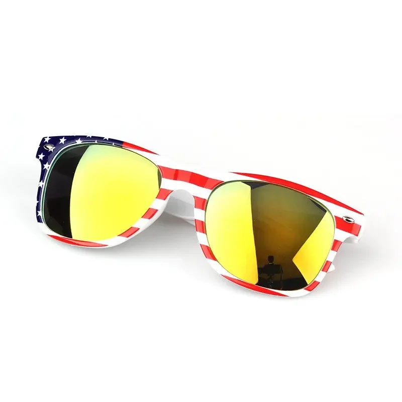 Fashion American Flag Oval Sunglasses Women's Luxury Brand Designer Coating Eyewear Retro Shades Party Sun Glasses UV400 SG106 6