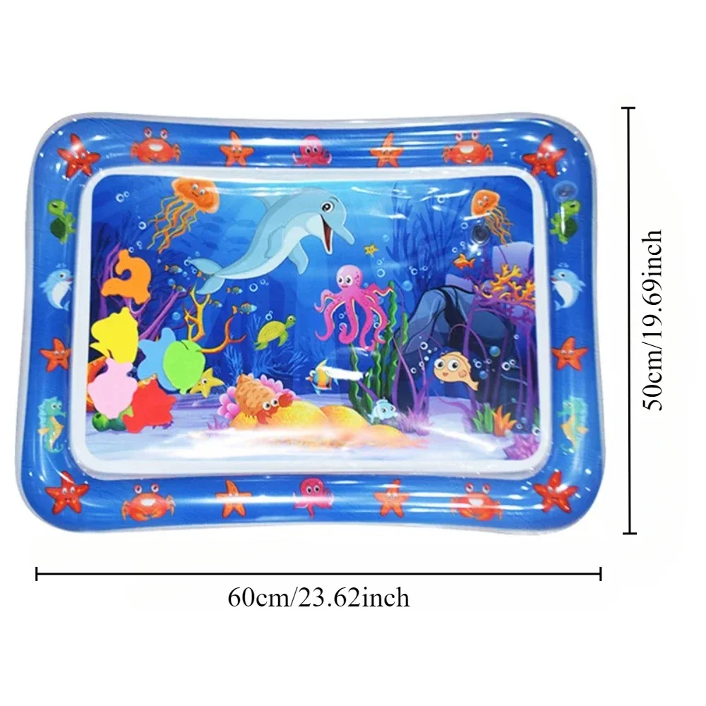 Baby Water Play Mat Inflatable Cushion PVC Infant Tummy Time Toddler Water Pad Kids Early Education Developing Activity Toys