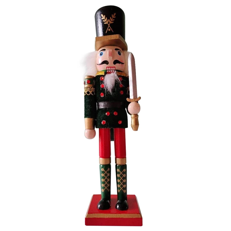 

Акция! Деревянный гайковерт 30 см, кукла, ручная роспись, гайковерт, украшение ручной работы на Рождество, украшение для дома и офиса