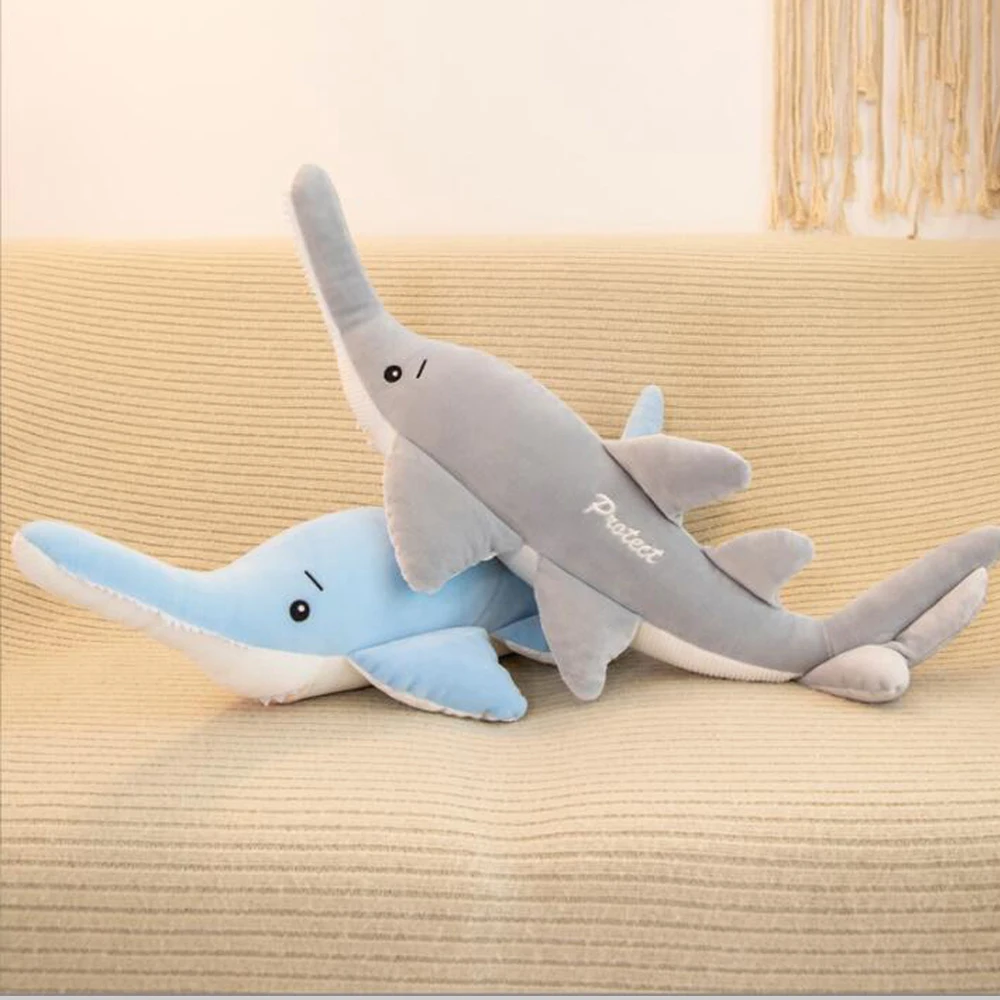 Long Billed Shark Throw Pillow Sea Animals Stuffed Children Plush Toy anime fgo fate grand order cath palug 24cm toys doll stuffed toy soft pillow cushion plush children gift 7581