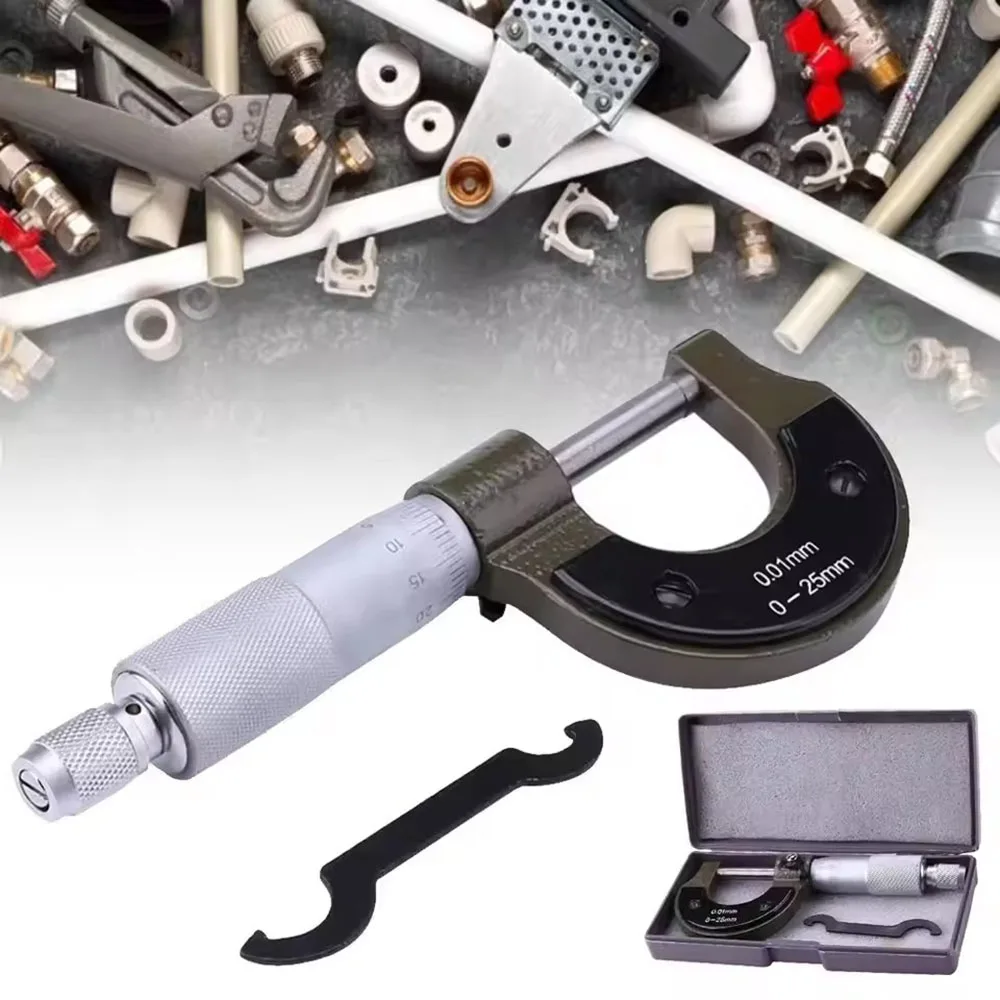 Precision Outside Micrometer 0–25mm – 0.01mm Metric Mechanical Micrometer for Accurate Outside Diameter Measurement 1