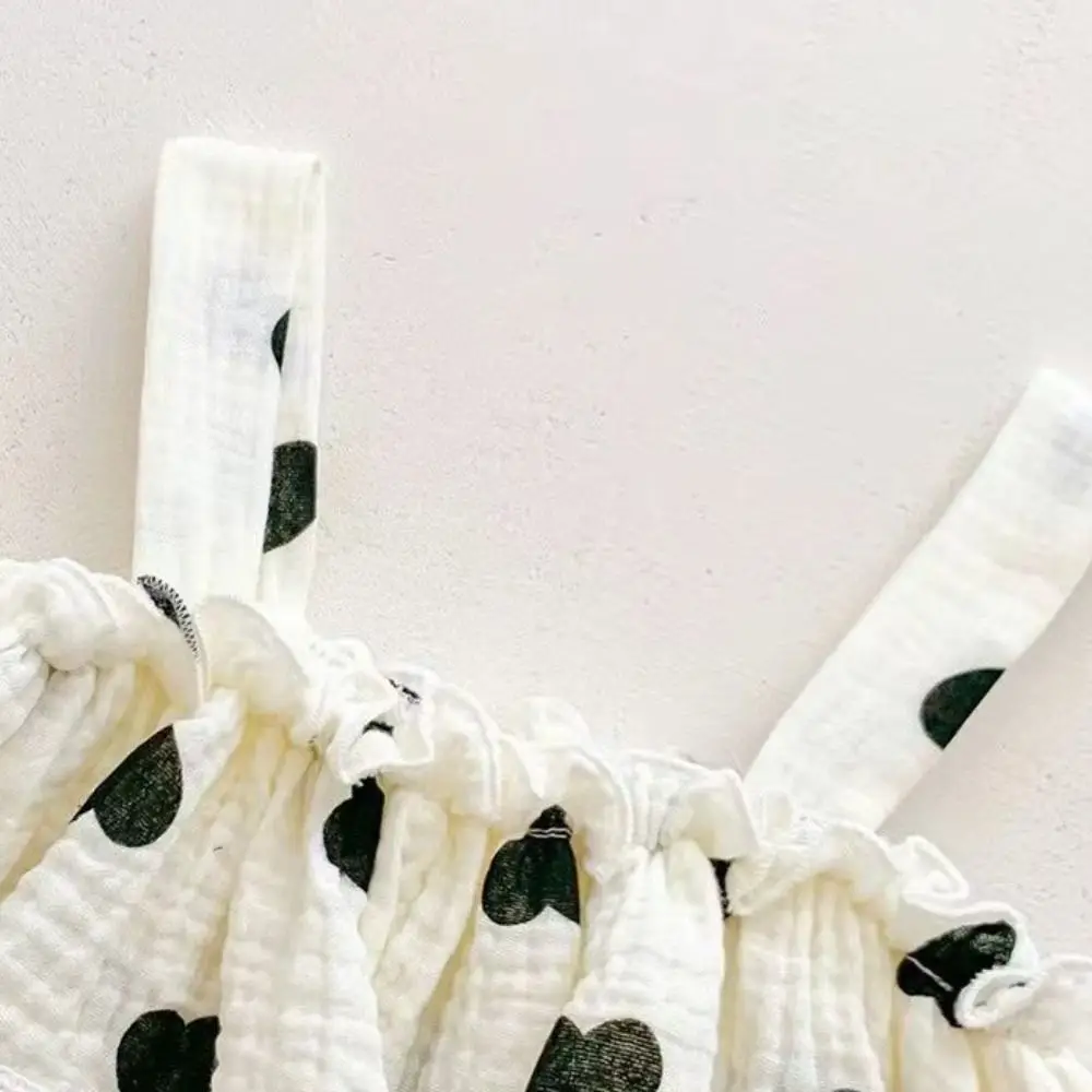 Ruffle Heart Baby Romper Bow Heart Bodysuit Lace Baby Jumpsuit Cotton Infant Romper Baby Shorts Climb Suit Newborn Baby