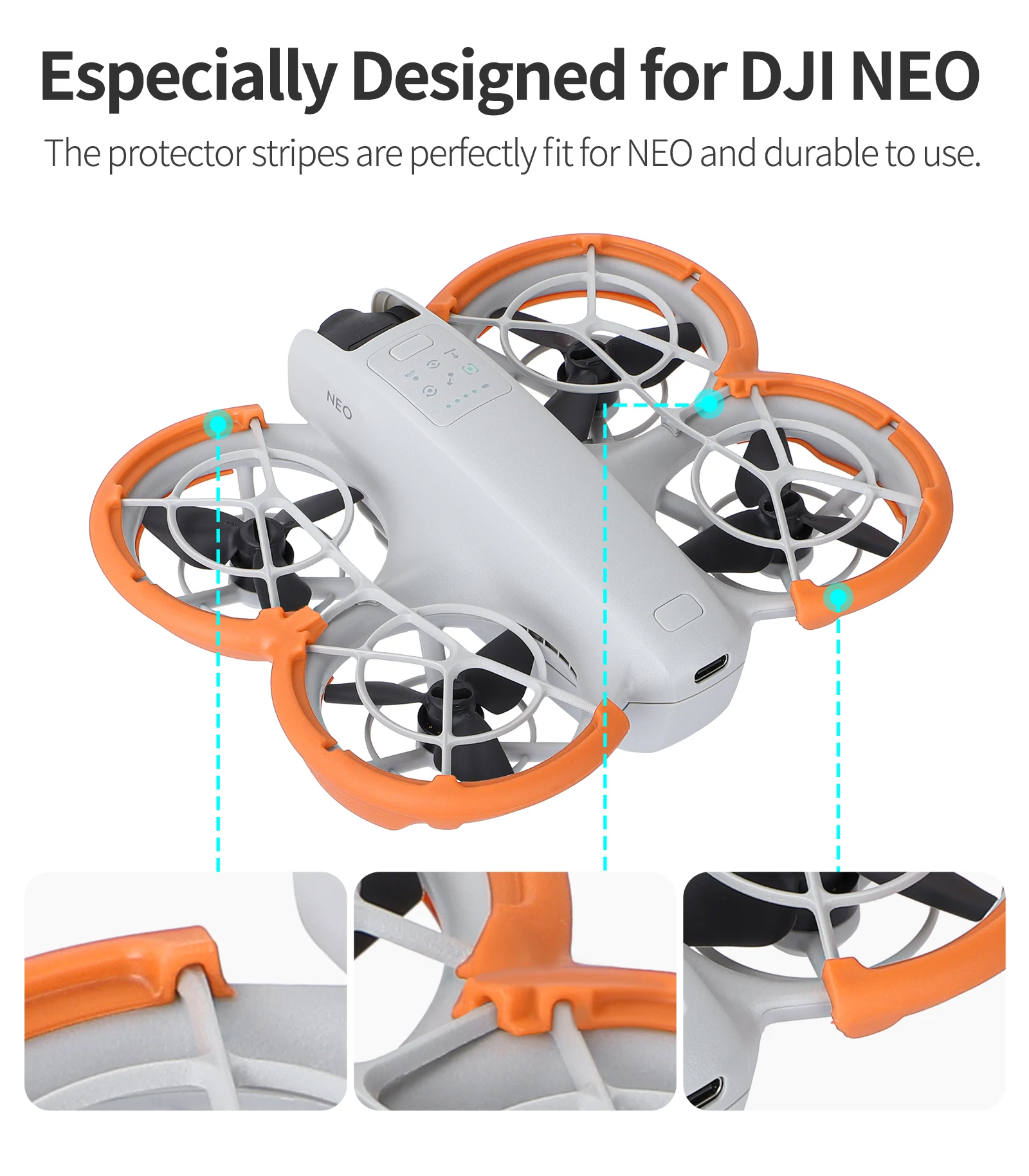 Description Picture 6 of itemPropeller Guard For DJI NEO Drone Propeller Protector Bumper Ring Protective Ring Impact Protectors Prop Bumper Drone Accessorie