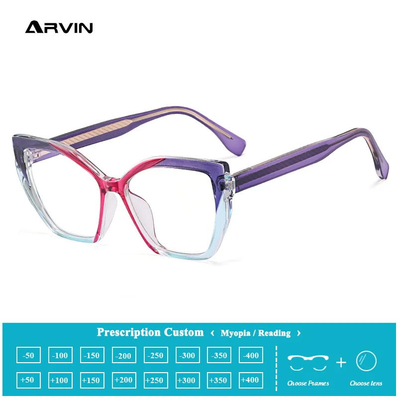 Unique Rainbow Frame Reading Glasses Optical Anti-blue Computer