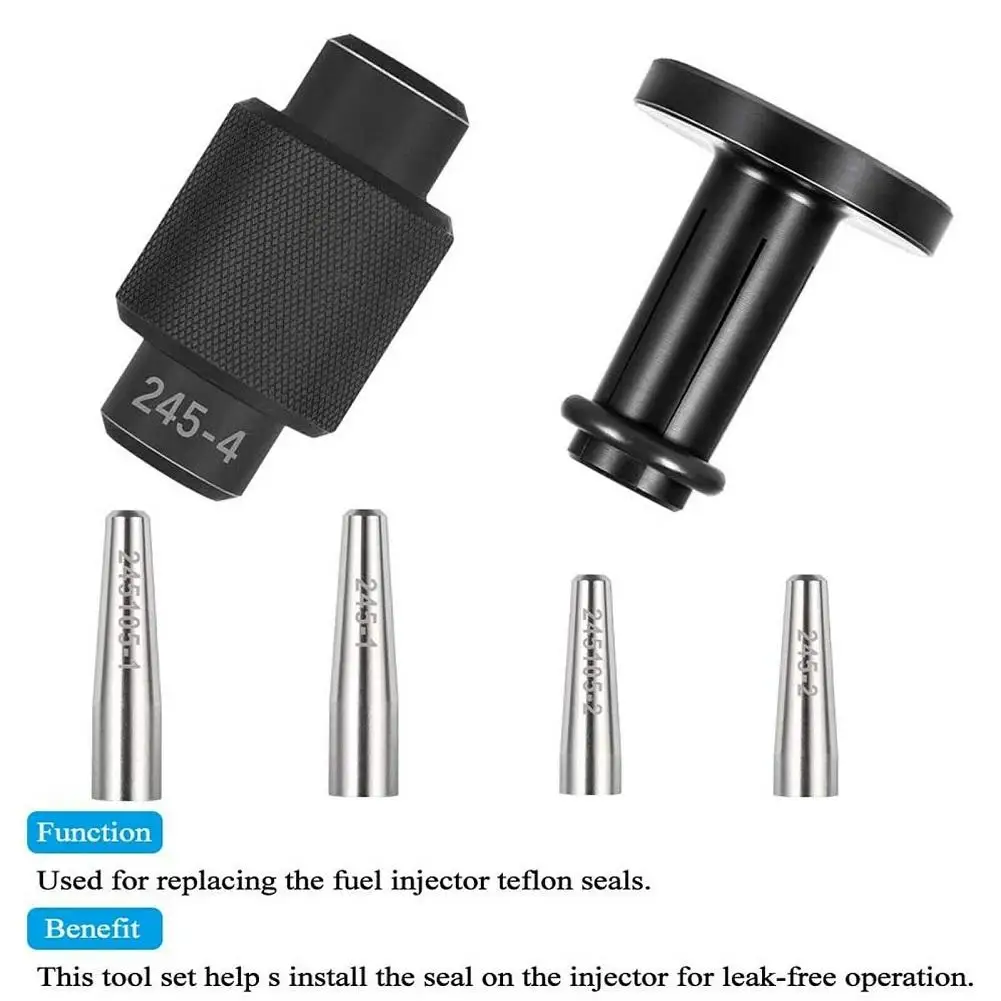 GM245 Fuel Injector Seals Tools Compatible For Delphi Engines 6 Pcs