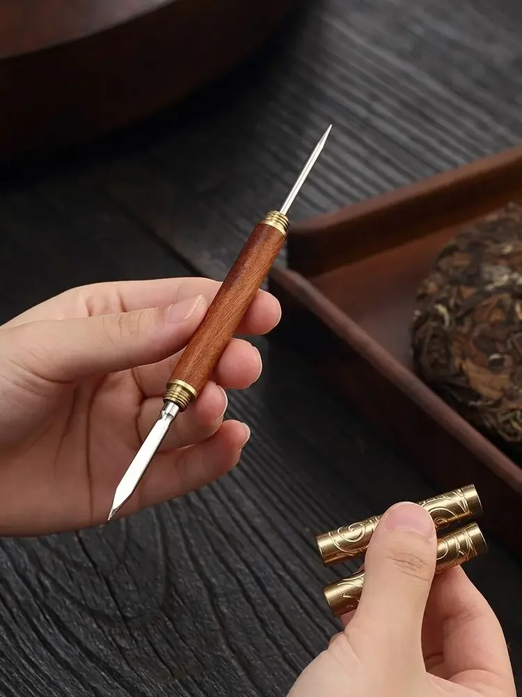1Pc Professional Tea Knife Needle Pick Puer Tea Tools Cone Needle, Breaking Prying, Multifunction Brick Tool