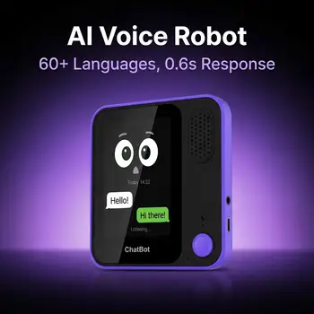 Robot Vocale AI con Schermo HD da 3,5 Pollici, Chatbot AI GPT Multilingue, Riconoscimento Emotivo, Protezione della Privacy, Agente AI Personalizzato
