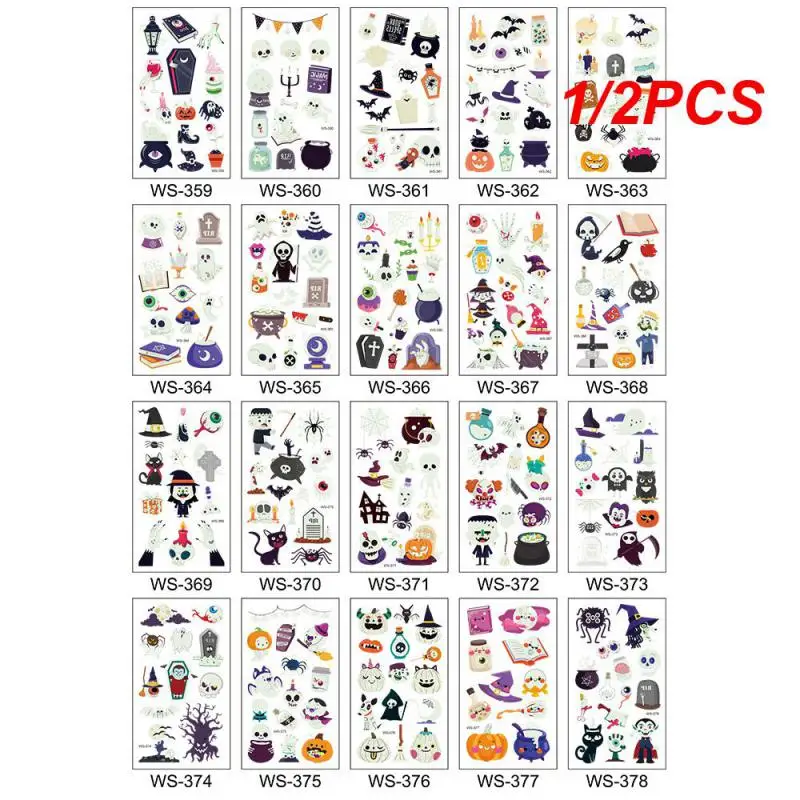 

Светящиеся наклейки для татуировок, 1/2 шт.