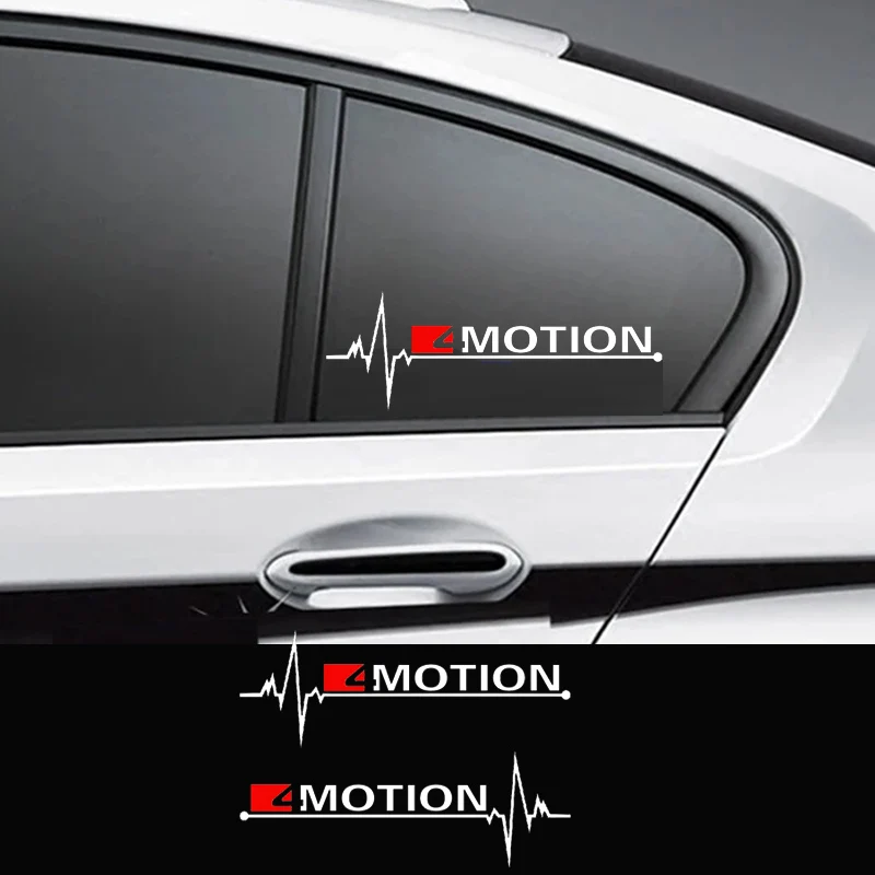 2Pcs-4MOTION-Car-Windows-Sticker-For-Volkswagen-Rline-Magotan-Touareg ...