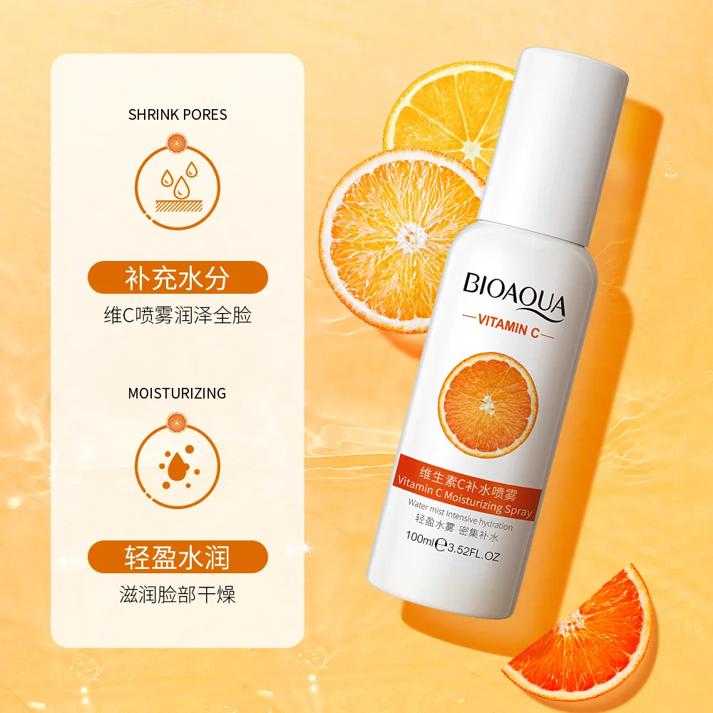Bioaqua Vitamin C moisturizing spray hydrating moist fresh tender skin toner beautiful spray