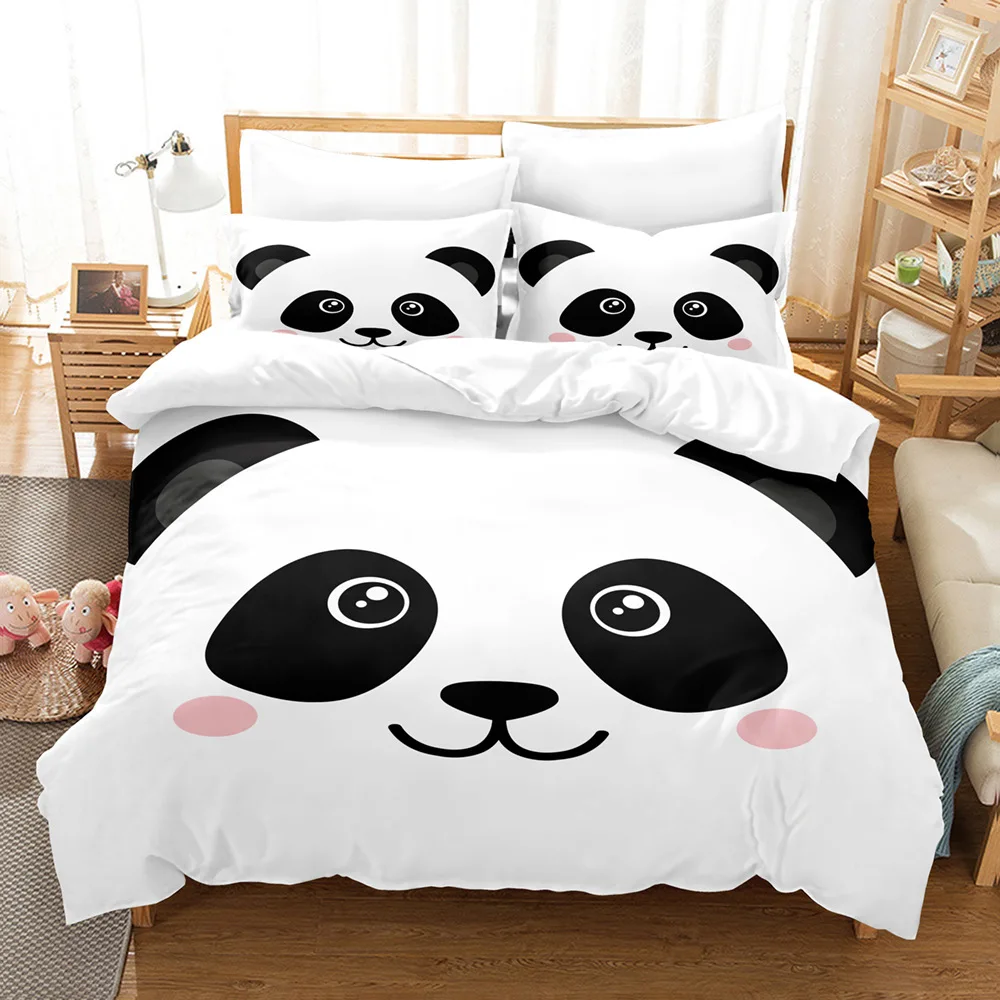 Cartoon Animal Duvet Cover Sets Queen King Size Cute Polyester