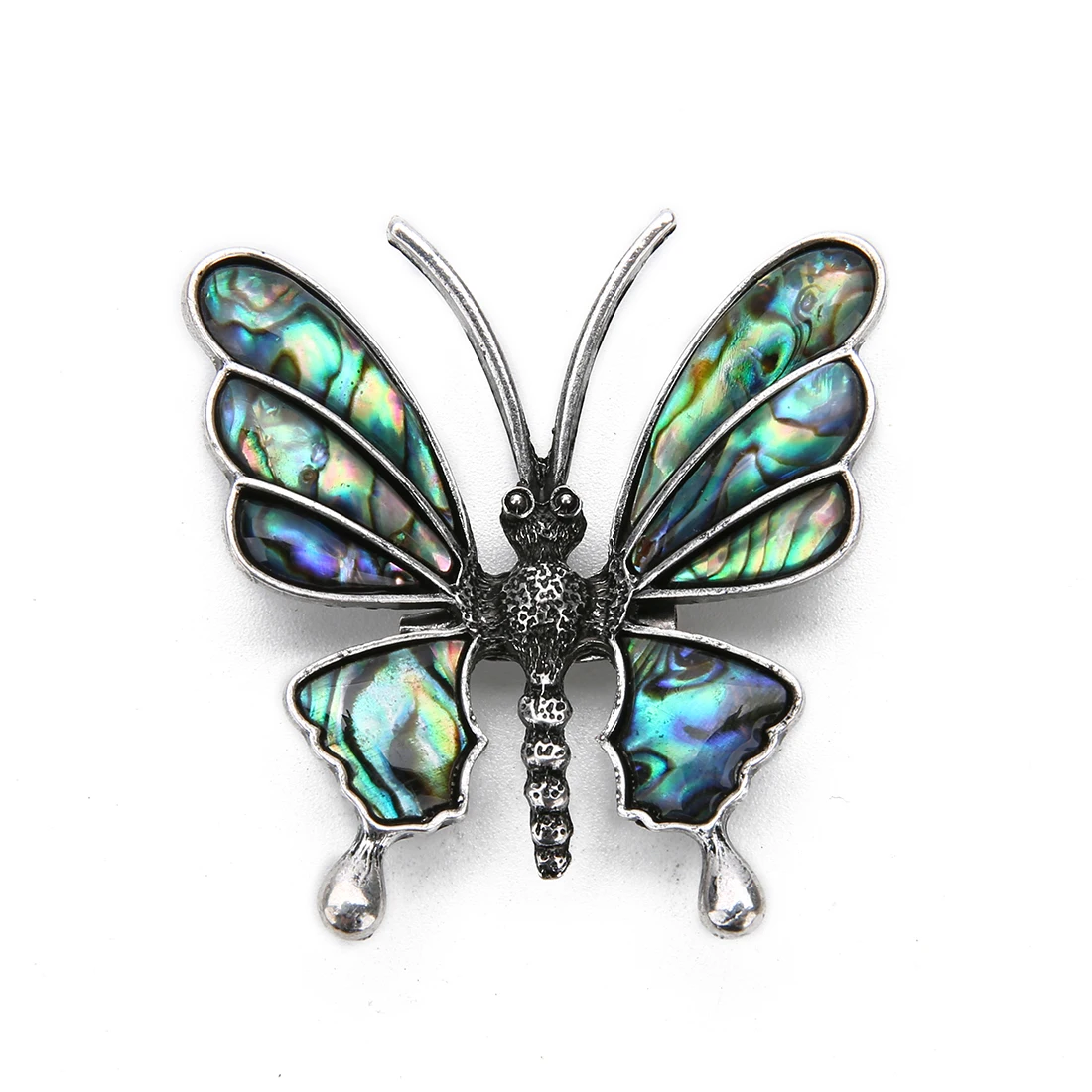 1Pc Vintage Butterfly Beatles Spille Per Donna Uomo Grande Animale Spilla Pin Fashion Dress Coat Accessori Gioielli All'Ingrosso