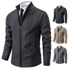 2023 autumn and winter new cashmere padded warm casual men's knitted sweater coat 2