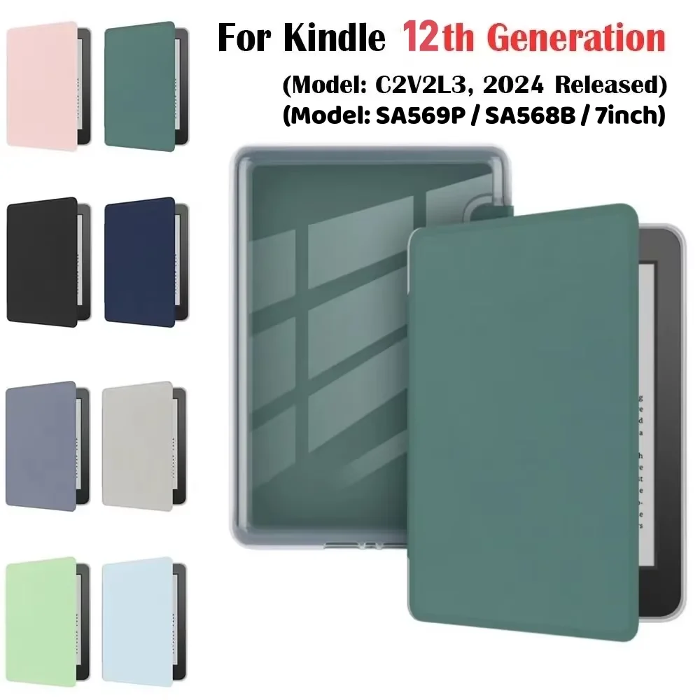 Elegant 6-Inch Slim Protective Cover for Kindle - 2024 Edition