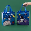 StoBag 12pcs New Non-woven Gift Tote Bags Cartoon Kids Child Fabric Package Waterproof Storage Reusable Pouch Birthday Party 4