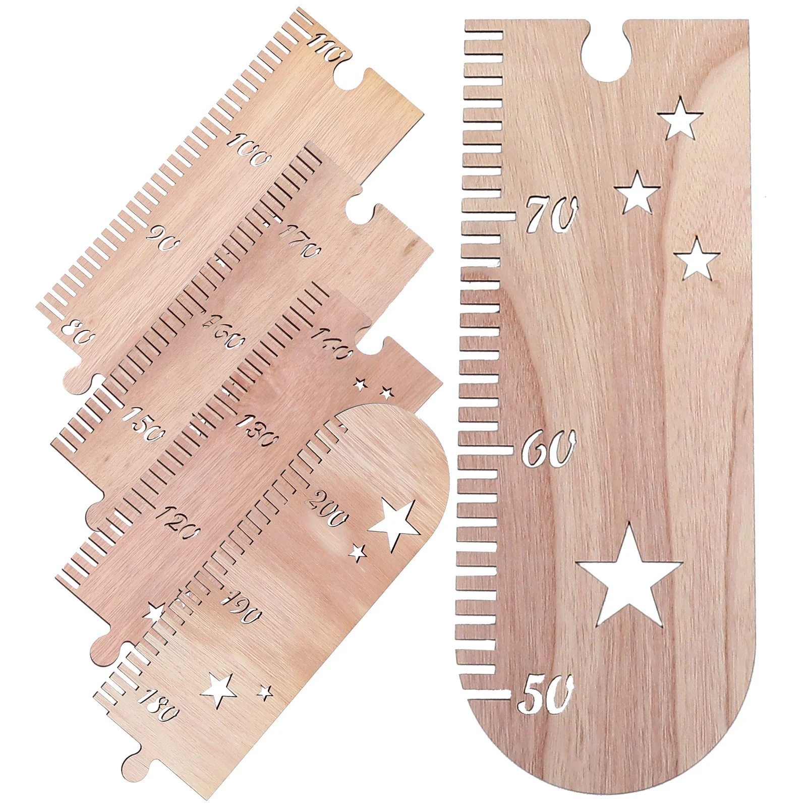 

Children's Height Ruler Kids Growth Chart Wall Room Decor Wood Measuring for Nursery