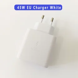 Samsung 45W Original Type C Fast Charger Adapter - White - Only EU Plug