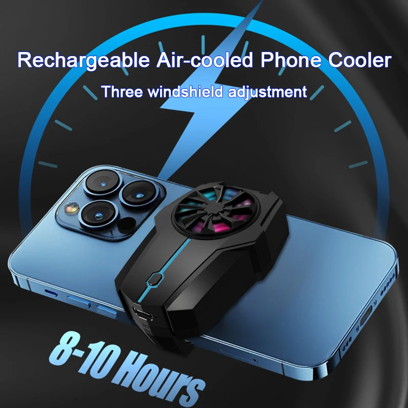 Air-cooled-Mobile-Phone-Cooler-Radiator-Snap-on-PUBG-Rapid-Low-Sound ...