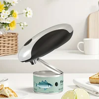 Cordless electric can opener, USB-C kitchen tool, with smooth cutting safety edge, stable grip handle, one-button automatic 6