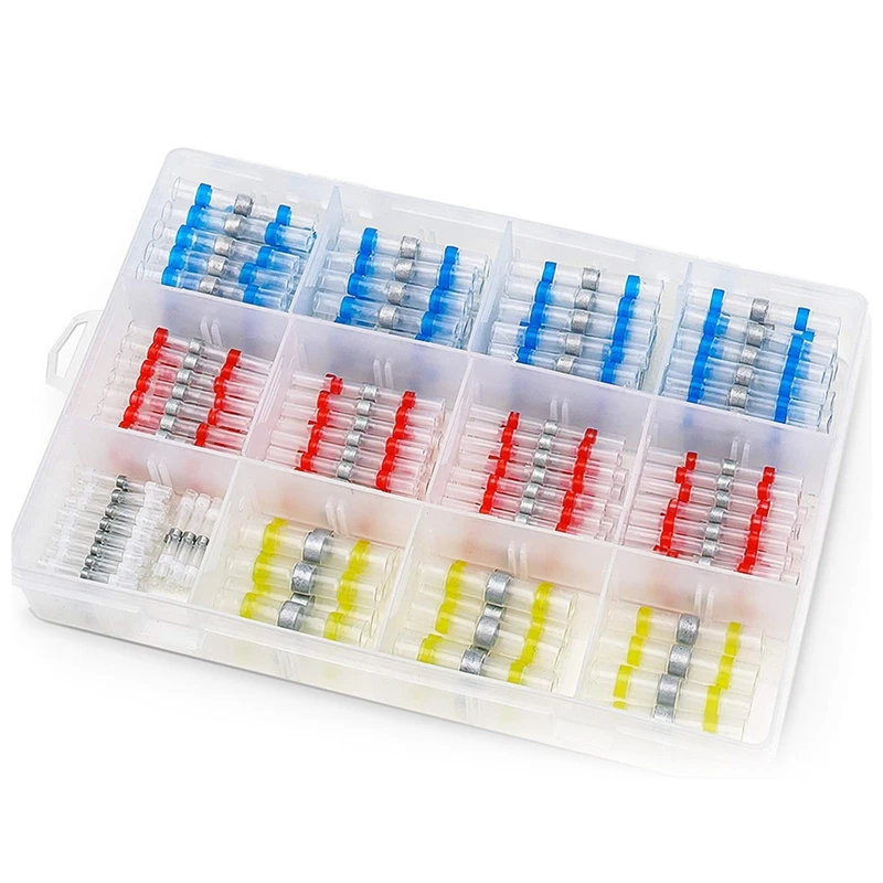 

1 Set Self-Solder Heat Shrink Butt Connectors Solder Sleeve Waterproof Insulated Wire Connectors 27.41X18.01X4.39 Cm